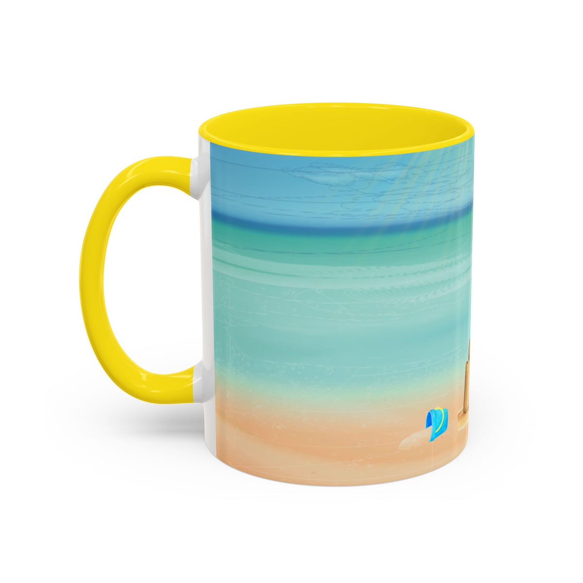 Beach Sandcastle Coffee Mug – Ocean Accent 11/15oz