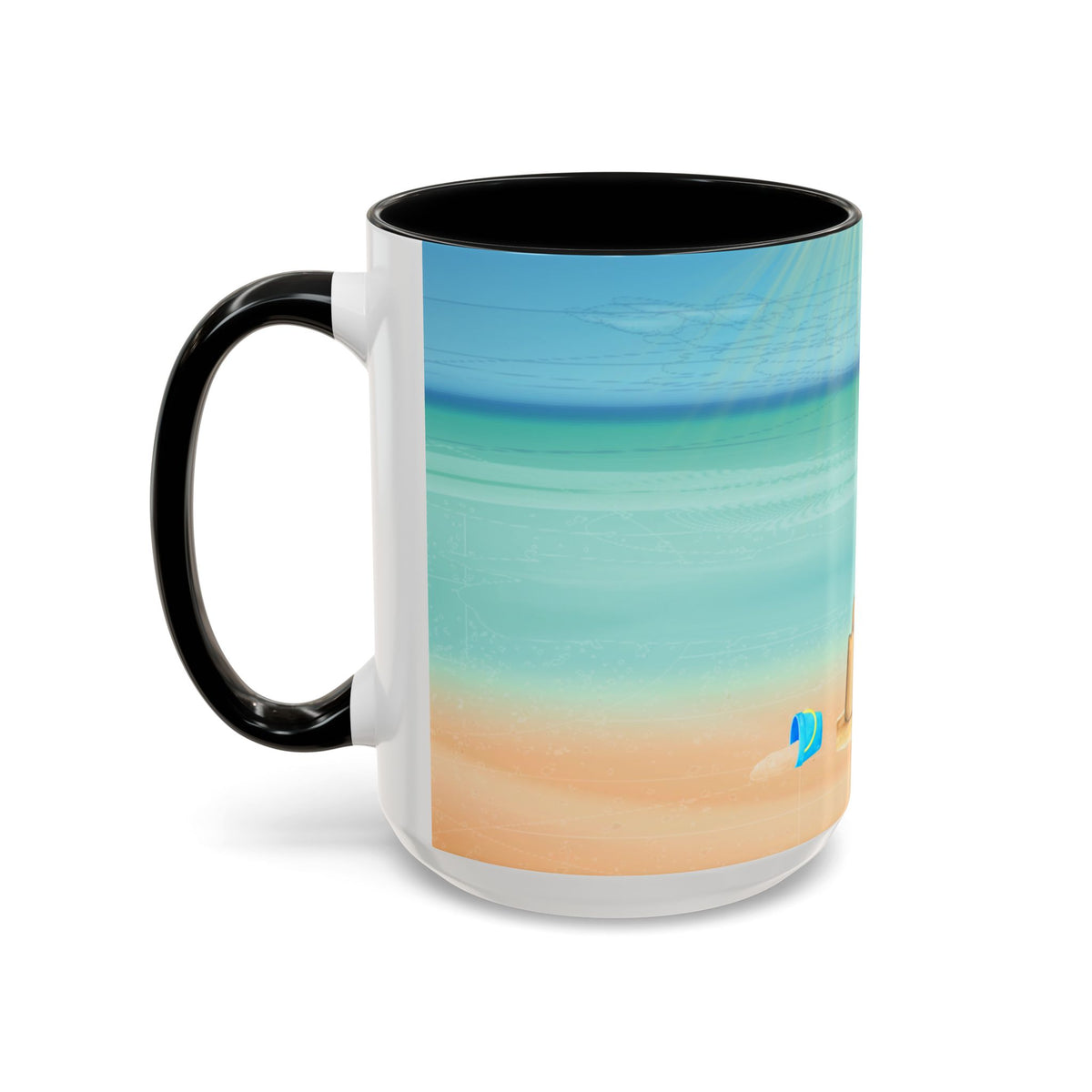 Beach Sandcastle Coffee Mug – Ocean Accent 11/15oz