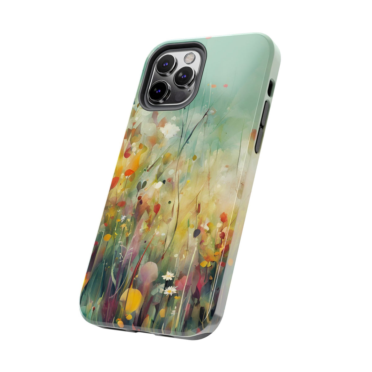 Floral Meadow Tough Phone Case — Painterly Wildflower Protection