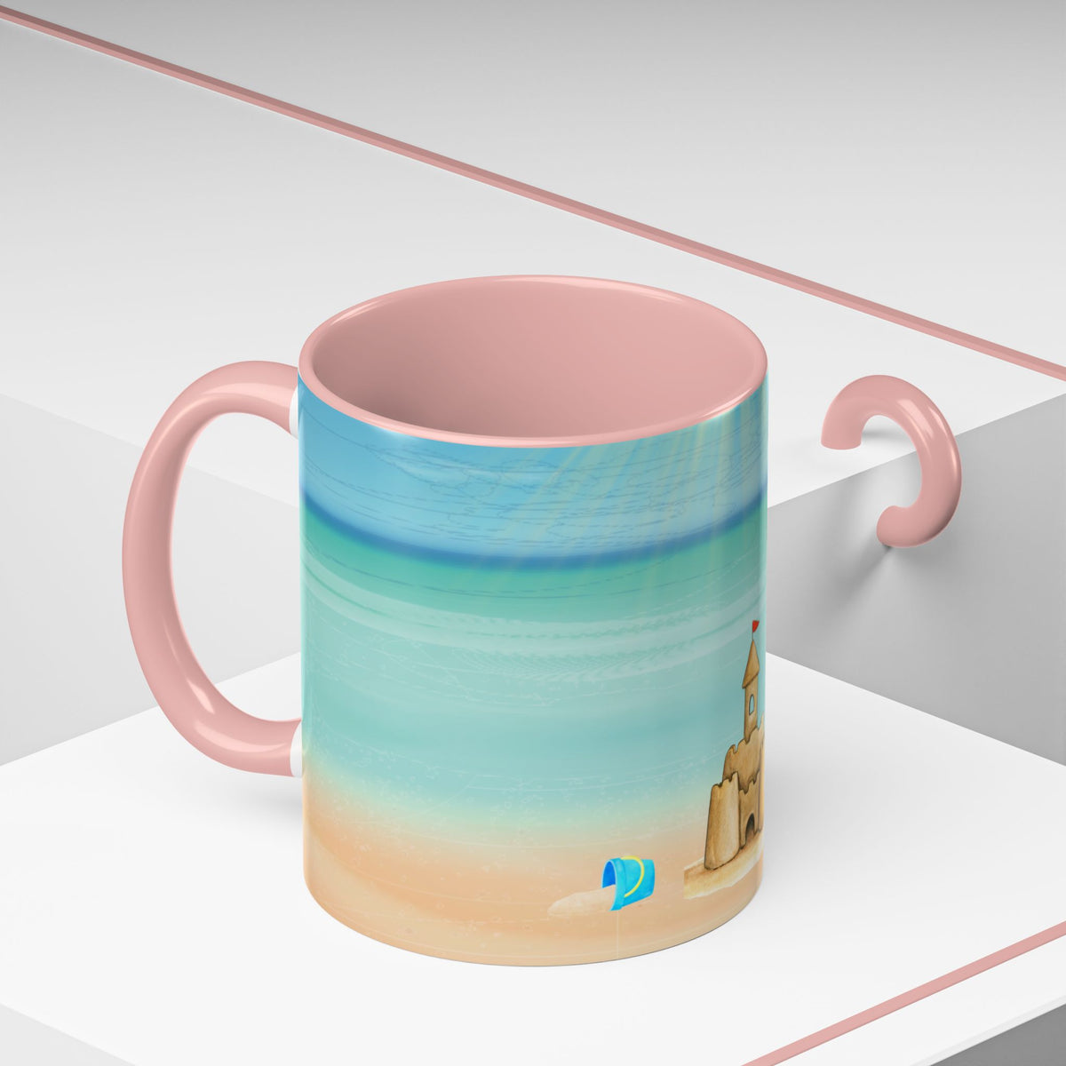 Beach Sandcastle Coffee Mug – Ocean Accent 11/15oz