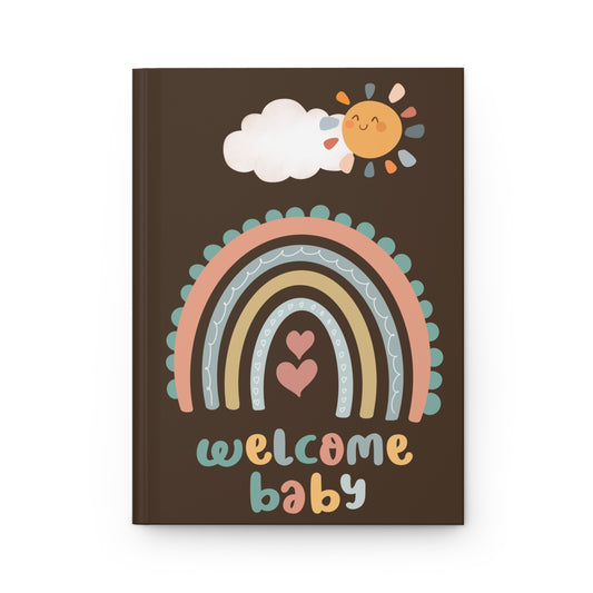 "Welcome Baby" Boho Keepsake Baby Shower Guest Book
