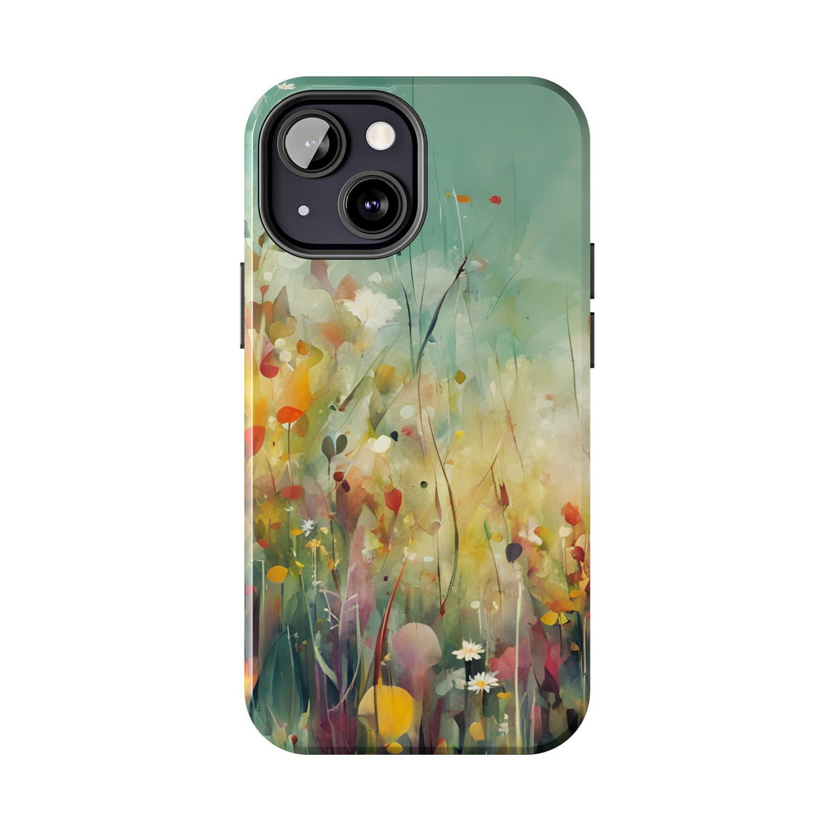 Floral Meadow Tough Phone Case — Painterly Wildflower Protection