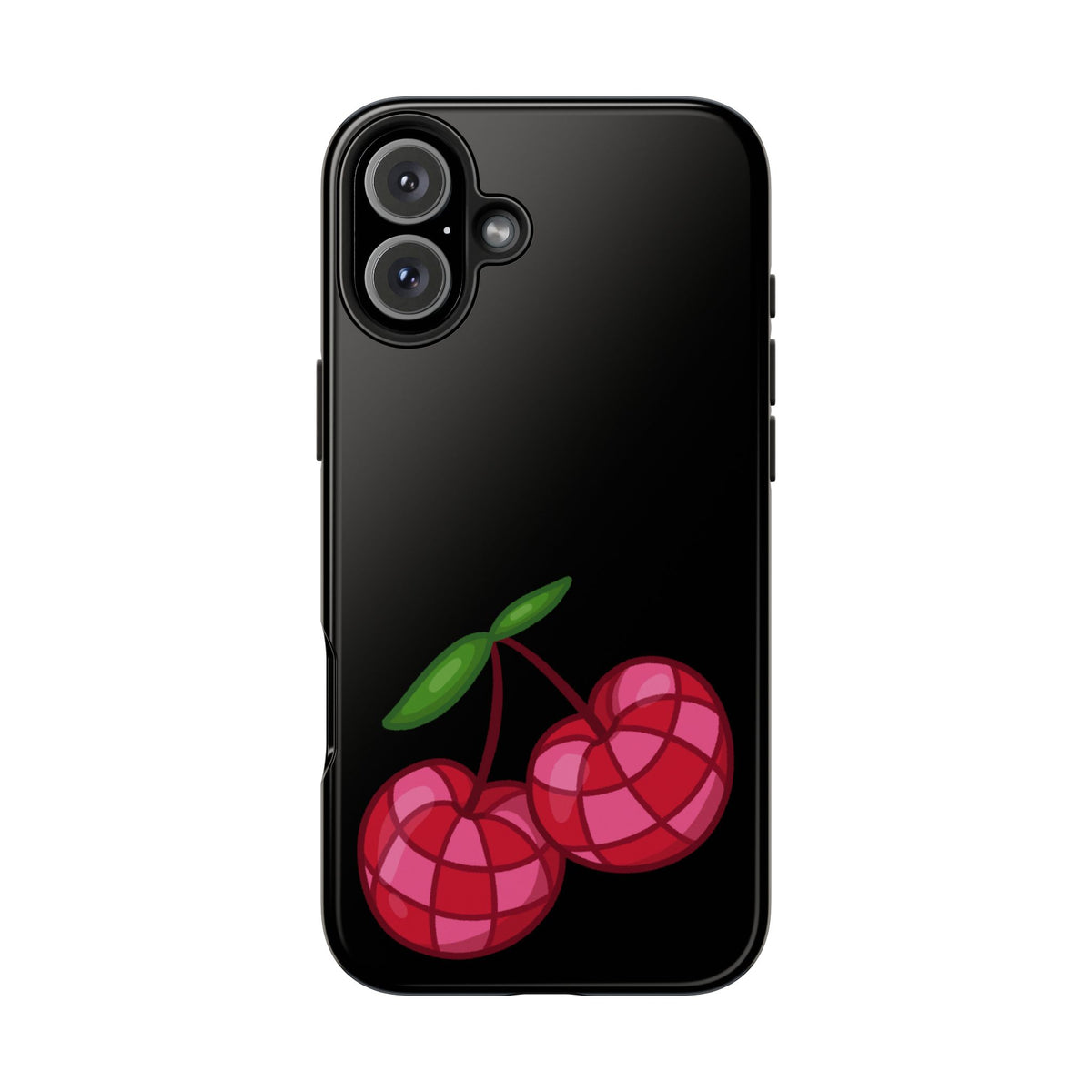 Cherries Tough Phone Case — Mosaic Cherries Design
