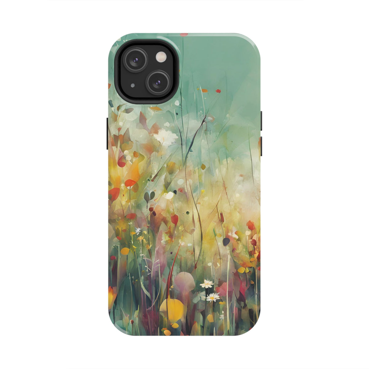 Floral Meadow Tough Phone Case — Painterly Wildflower Protection