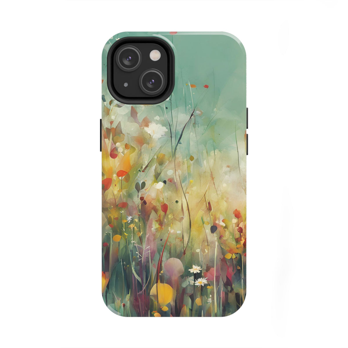 Floral Meadow Tough Phone Case — Painterly Wildflower Protection