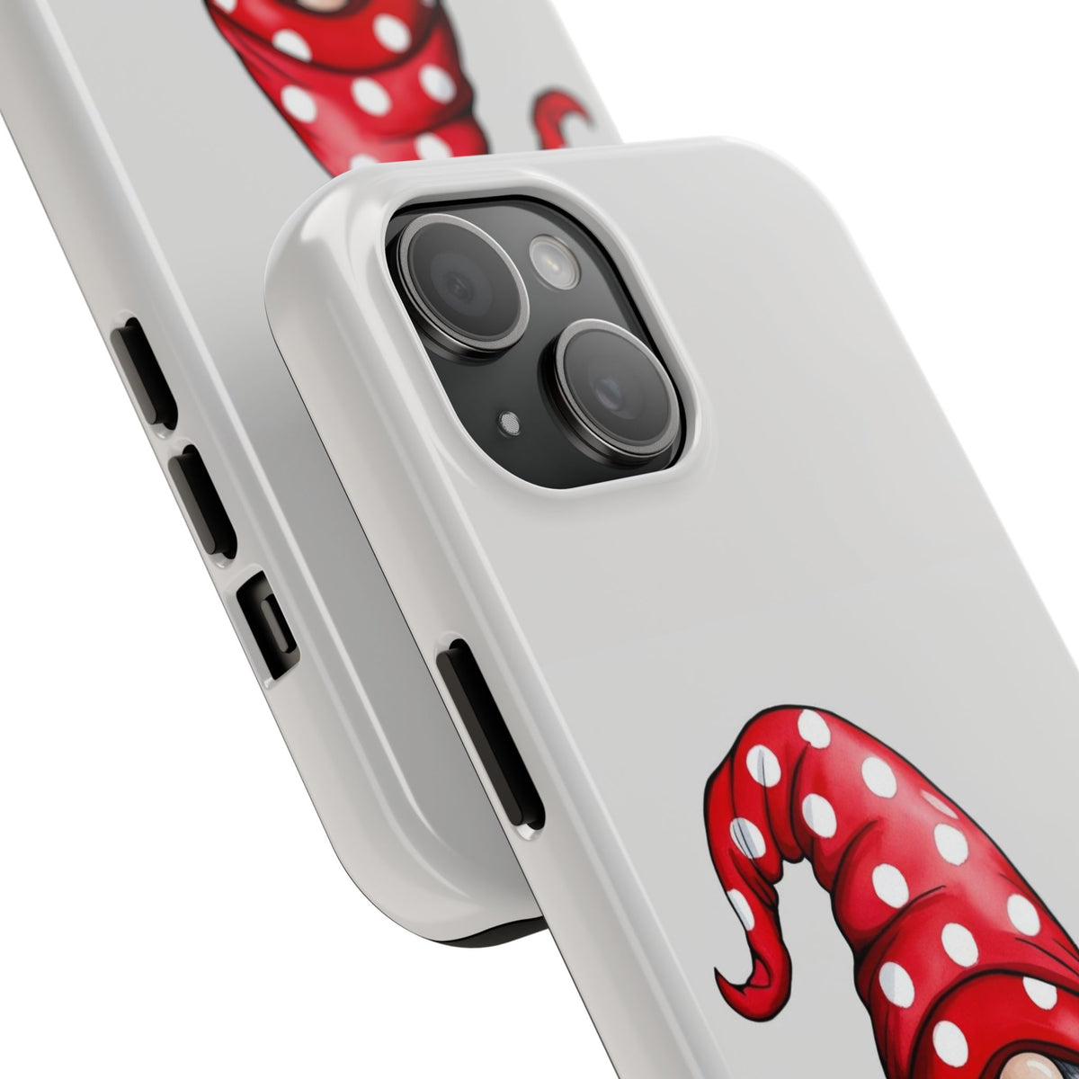Valentine Gnome Phone Case — Cute Polka Dot Red Gnome Protective Case