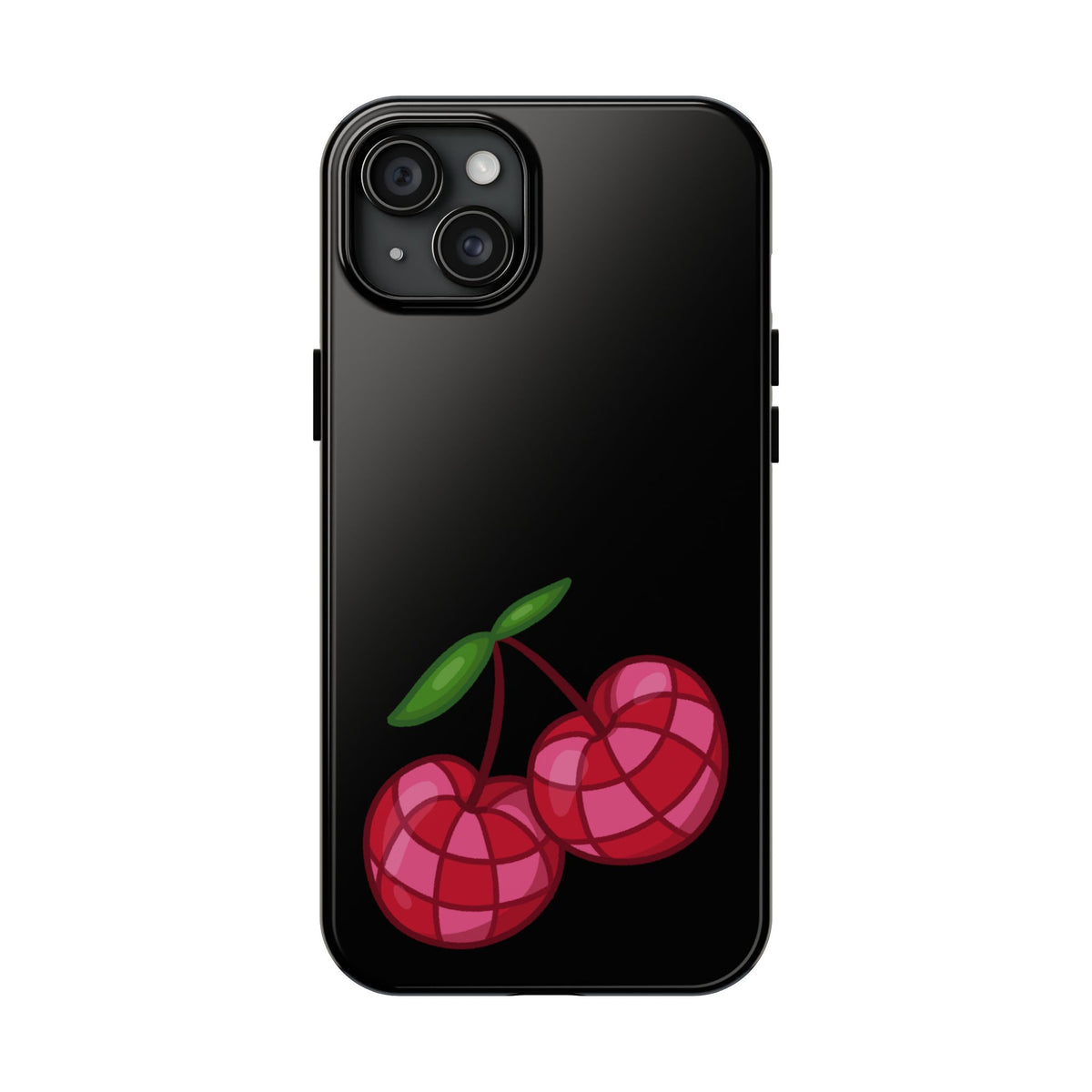 Cherries Tough Phone Case — Mosaic Cherries Design