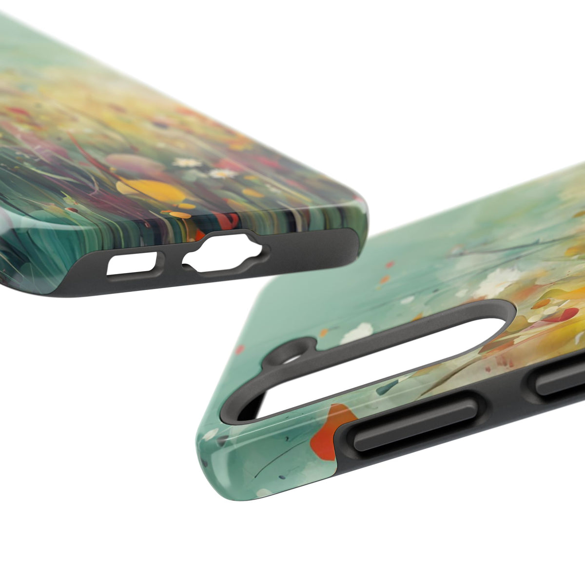 Floral Meadow Tough Phone Case — Painterly Wildflower Protection