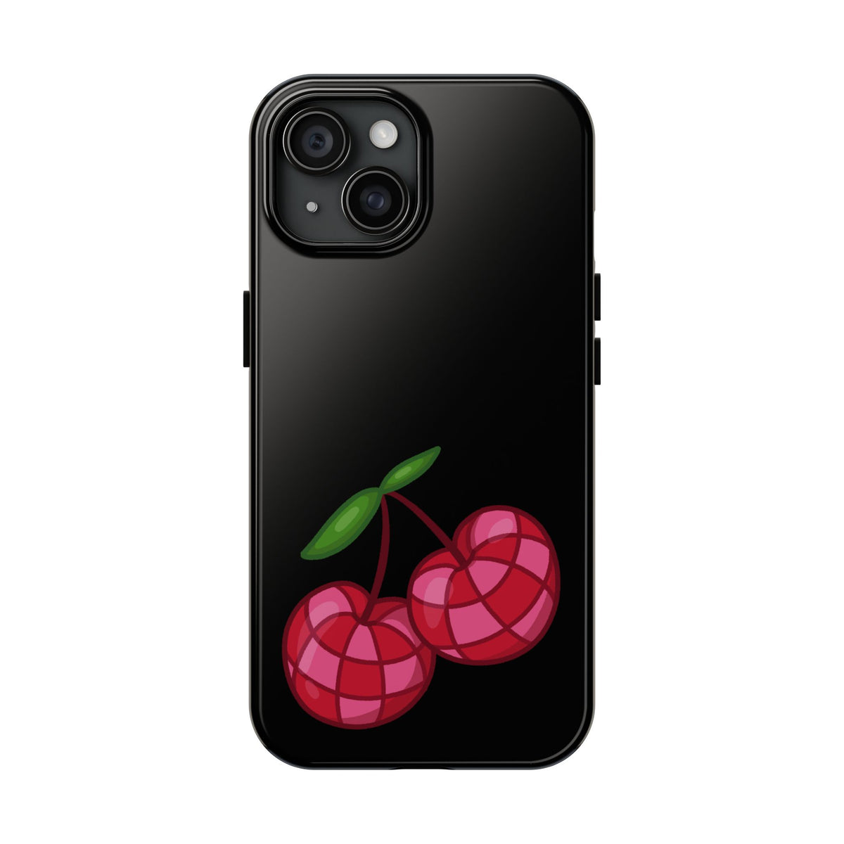 Cherries Tough Phone Case — Mosaic Cherries Design