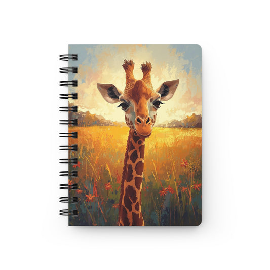 Giraffe Wildlife Spiral Bound Journal
