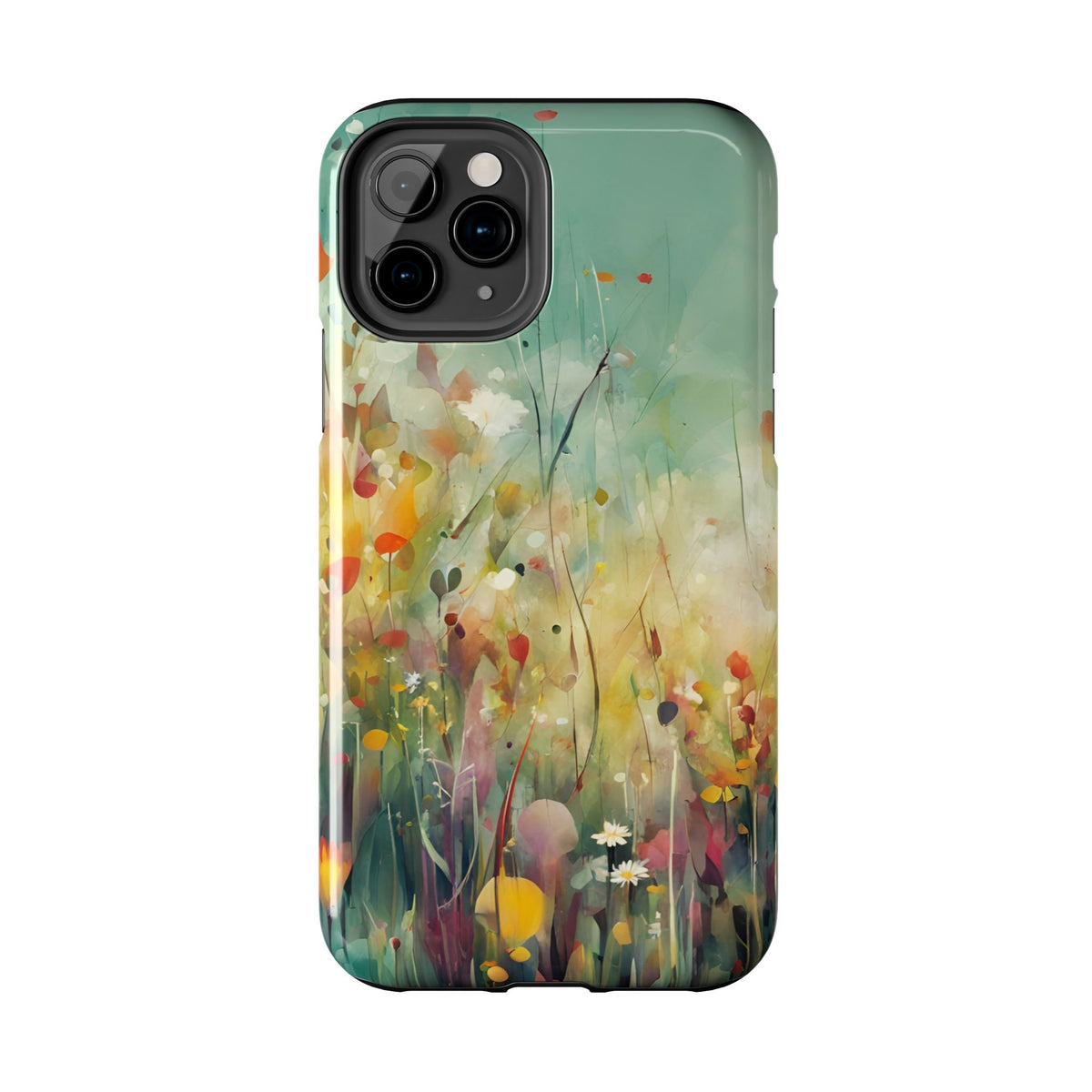 Floral Meadow Tough Phone Case — Painterly Wildflower Protection