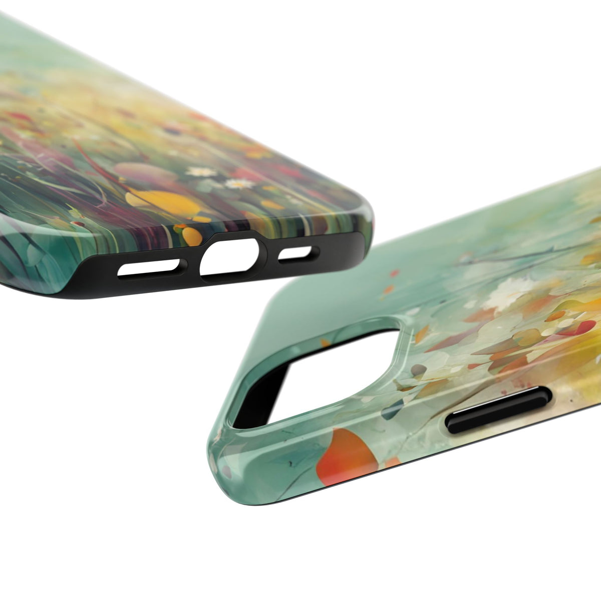 Floral Meadow Tough Phone Case — Painterly Wildflower Protection