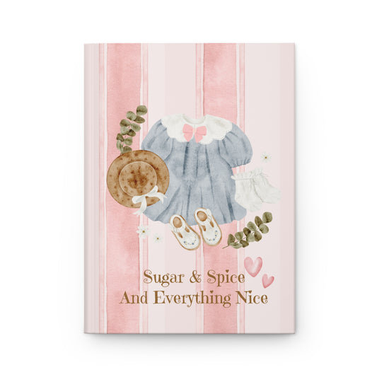 "Sugar & Spice and Everything Nice" Baby Shower Guest Keepsake Book