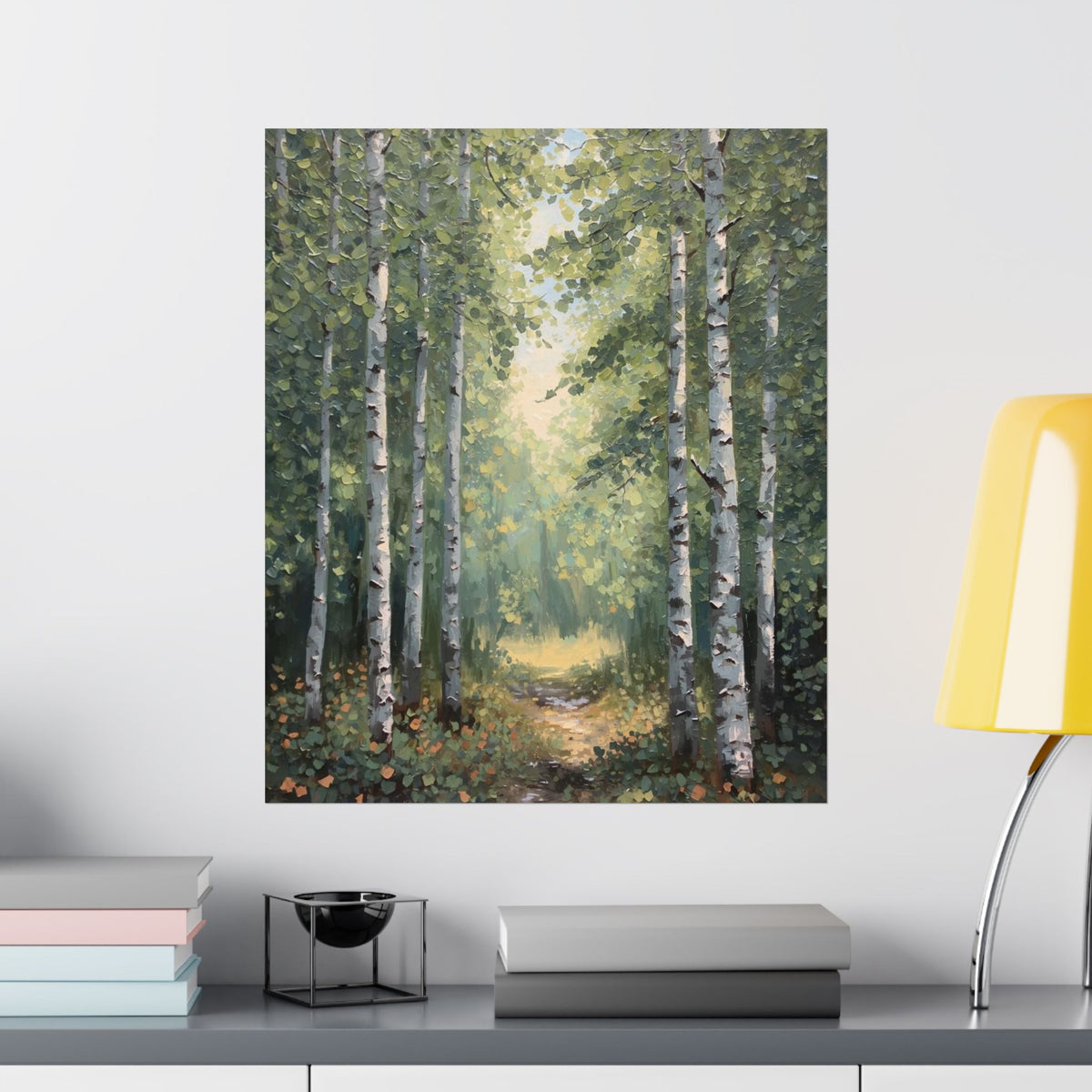 Birch Forest Trail Poster