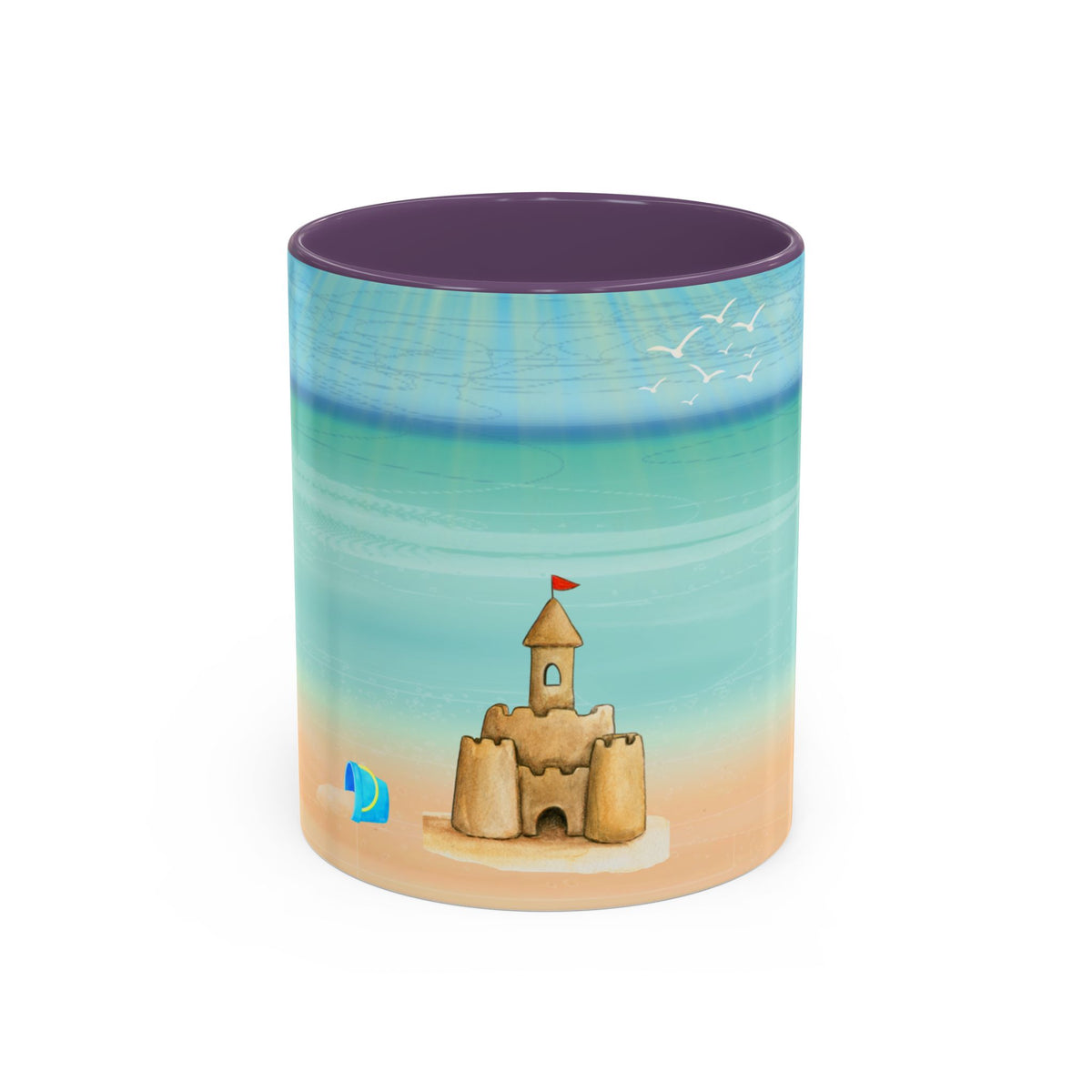 Beach Sandcastle Coffee Mug – Ocean Accent 11/15oz