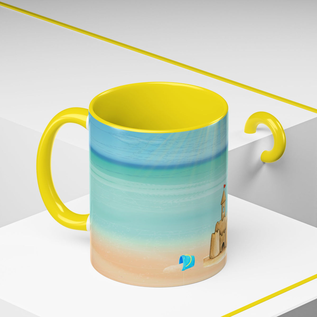 Beach Sandcastle Coffee Mug – Ocean Accent 11/15oz