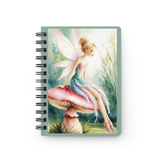Fairy Mushroom Spiral Journal — Whimsical Fairy Tale Notebook for Girls & Dreamers