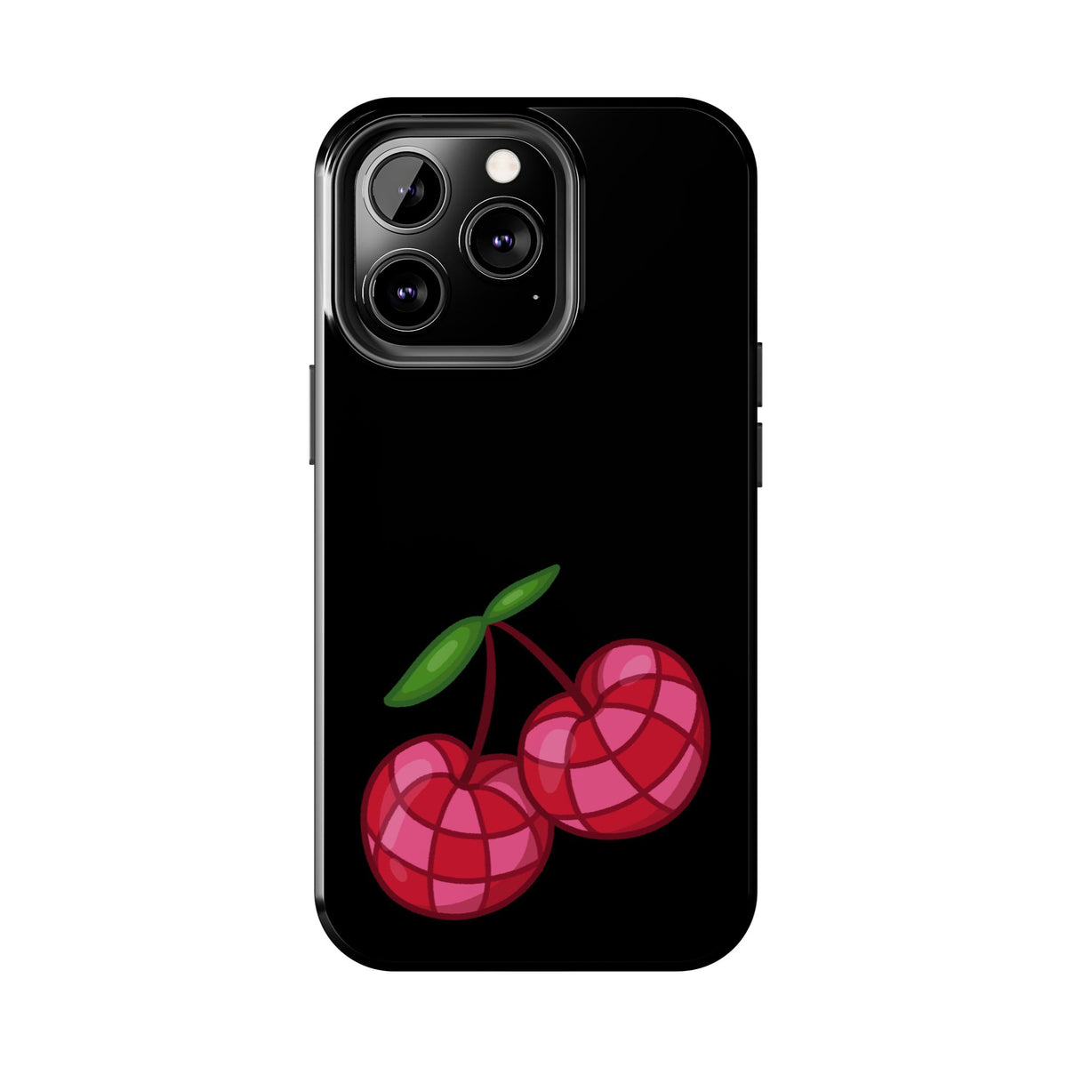 Cherries Tough Phone Case — Mosaic Cherries Design