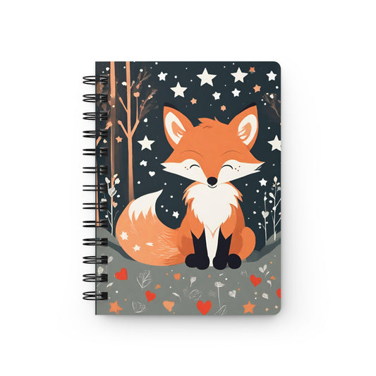 Fox Forest Spiral Notebook — Cute Woodland Journal for Kids & Gifts