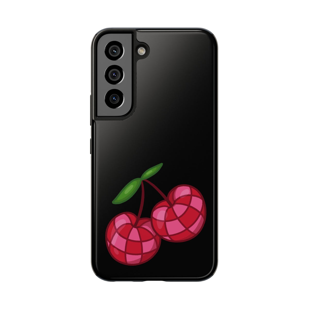 Cherries Tough Phone Case — Mosaic Cherries Design