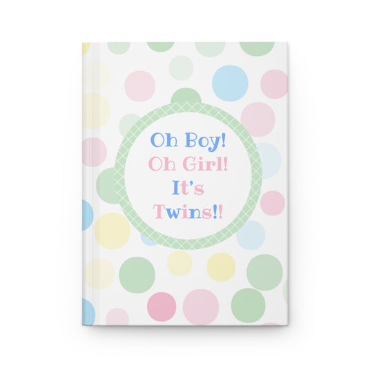 Oh Boy! Oh Girl! It’s Twins!! Hardcover Keepsake Guest Book