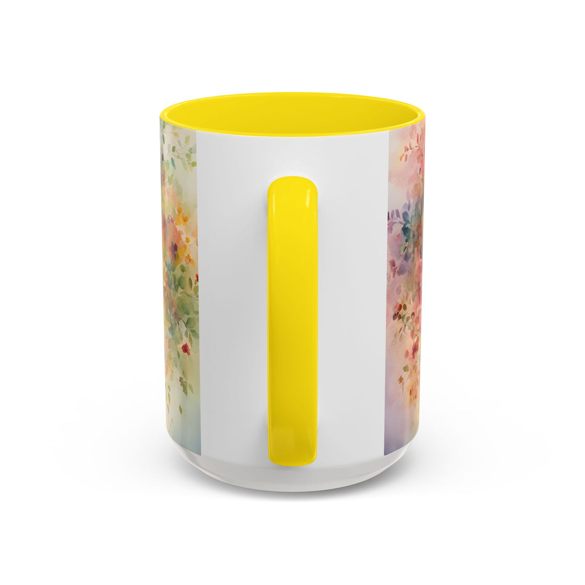Watercolor Tree Accent Coffee Mug — Colorful Nature Art 11/15oz