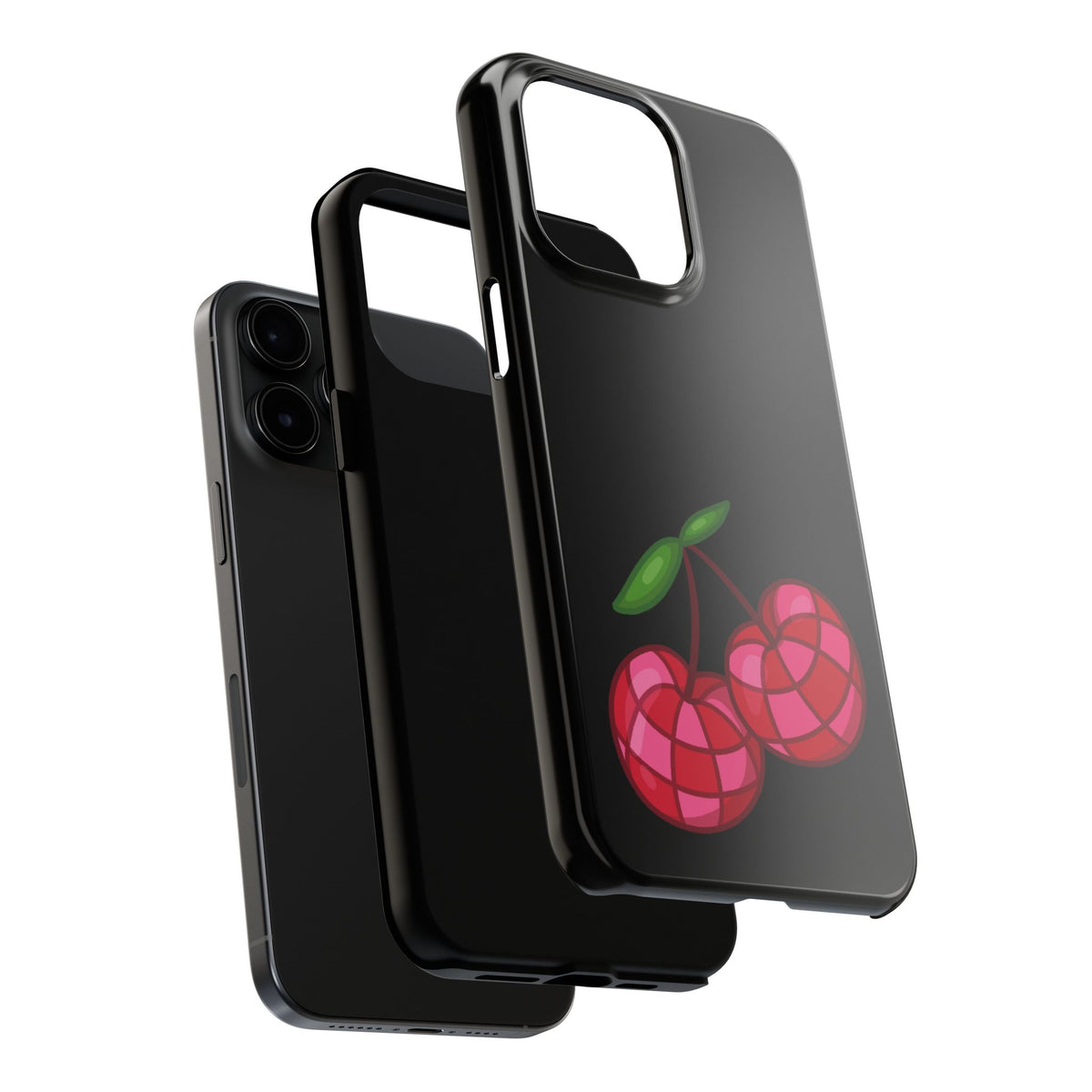 Cherries Tough Phone Case — Mosaic Cherries Design